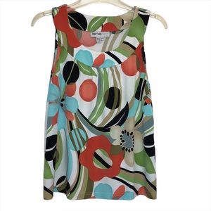 Lanalee funky unique avant-garde art to wear mod sleeveless top M